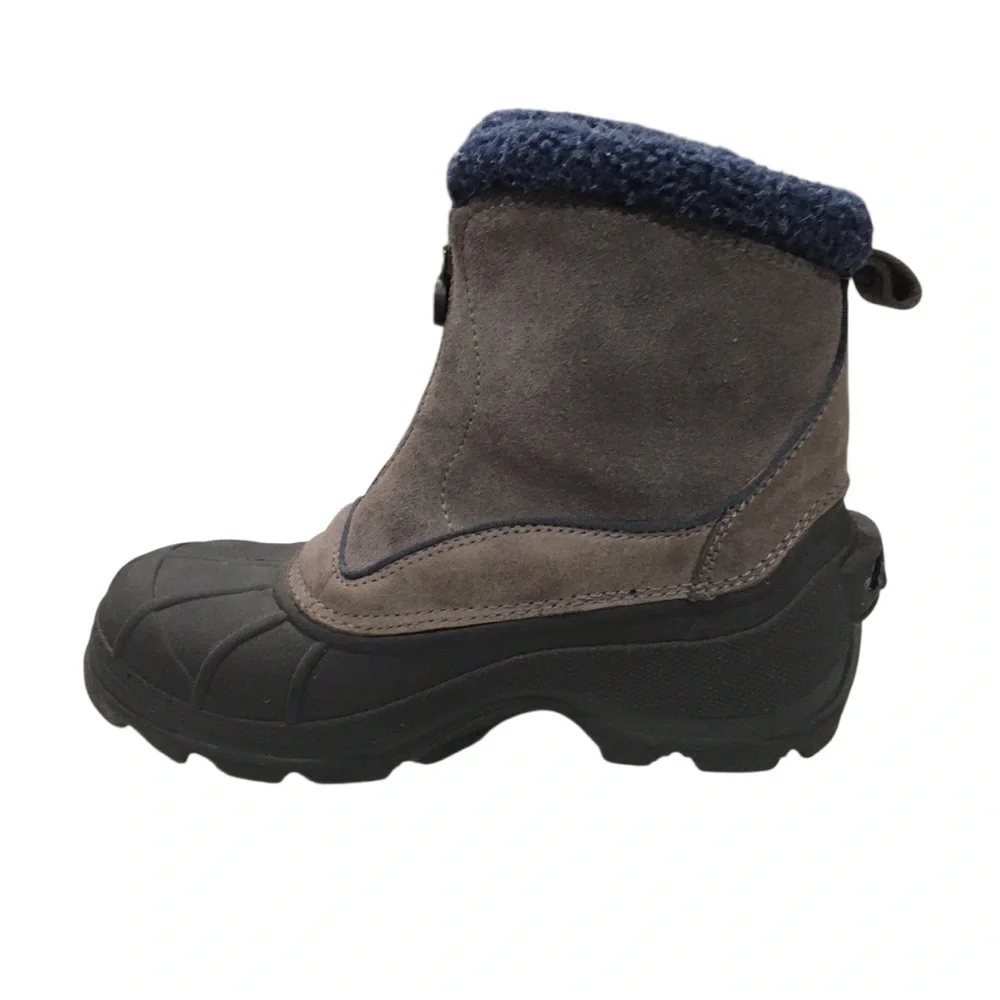 Sorel Insulation Leather Waterproof Blue Black Winter Boots Shoes 7.